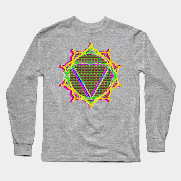 Manipura - Solar Plexus chakra Long Sleeve T-Shirt by indusdreaming